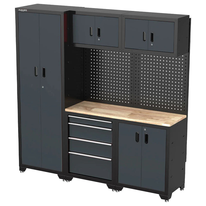 Cabinet set with trolley for garage and/or service AQ01BK, AutoEQ