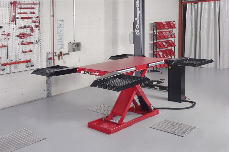 Electric-hydraulic scissor lift for car body shop STL50 BlackHawk