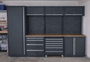 Cabinet set with trolley for garage, service AQ03BK, AutoEQ